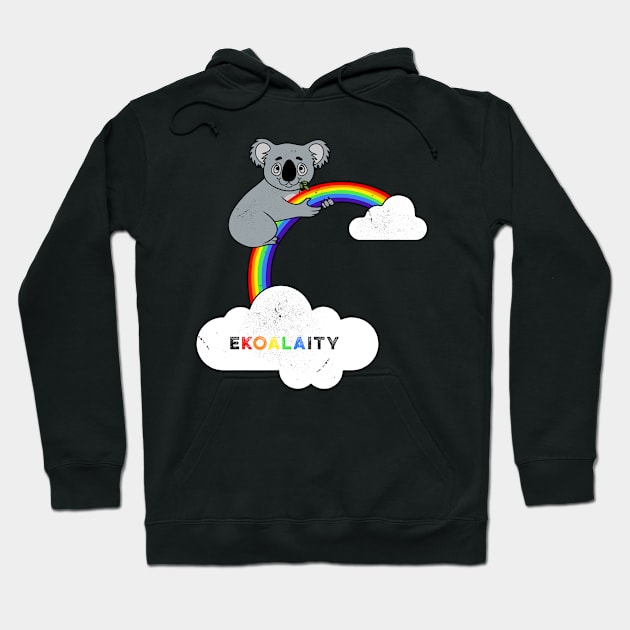 CUTE KOALA Funny Rainbow Flag Gay Pride Shirt Men Women Kids Gift Hoodie by clickbong12